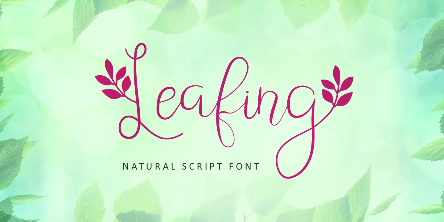 Font Leafing
